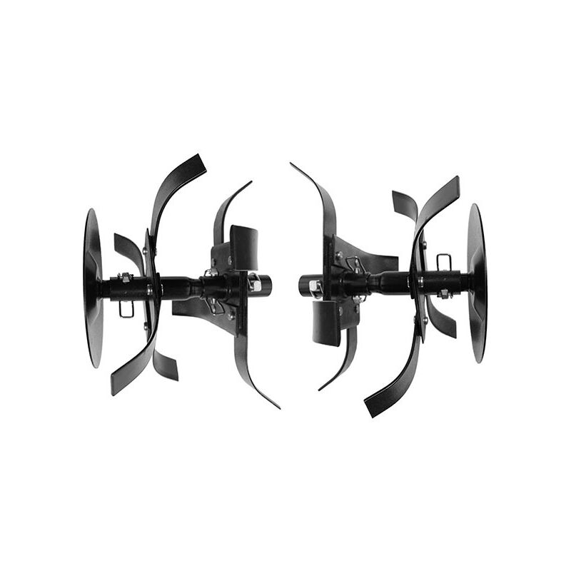 Paire de fraises motobineuse double couronnes Universel