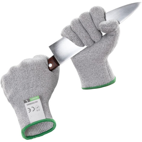 Paire de Gants Anti Coupure - Protection de Niveau 5 - Protection Contre les Coupures du Quotidien (cuisine, bricolage) - Taille M