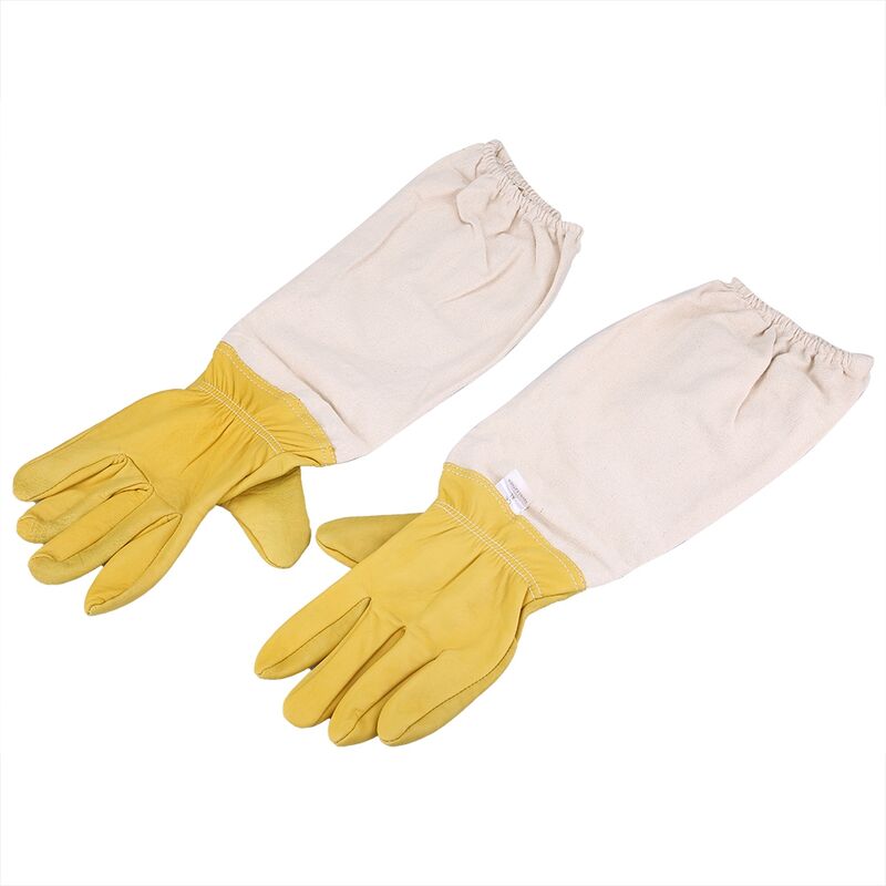 Paire de gants d'apiculture élastiques manches longues de protection Parfait pour l'apiculteur débutant XXL