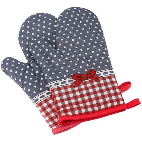 paire de gants de cuisine, gants de cuisine résistants à la chaleur, gants isolants antidérapants pour griller, cuisiner et pâtisser.