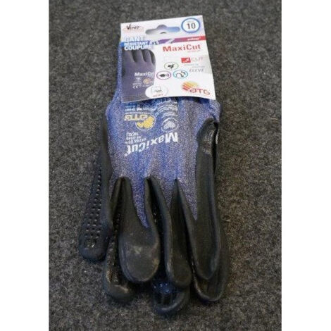 Paire de gants de manutention bleus anti-coupure taille 10 en milieu sec Maxicut VEPRO