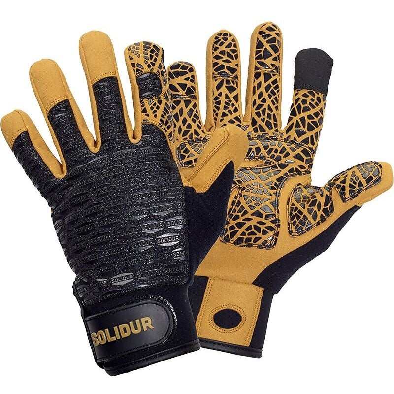 Paire de gants de travail tactiles tous travaux extérieur Solidur GA08 taille 10