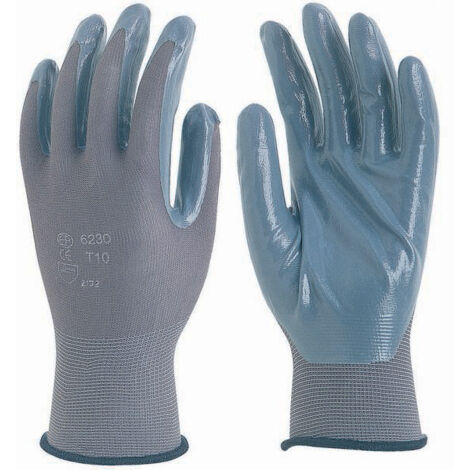 PAIRE DE GANTS POLYAMIDE ENDUITS NITRILE (T10) TALIAPLAST - 371118 T10