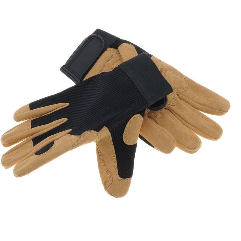 Jardiaffaires - Paire de gants de travail, jardinage et bucheronnage Solidur Precision taille 9