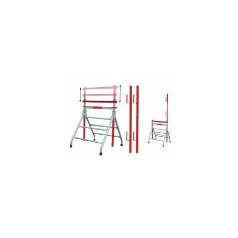 Paire De Garde Corps 1 Mètre Pour Tréteau Métallique 8830017 - OUTIFRANCE