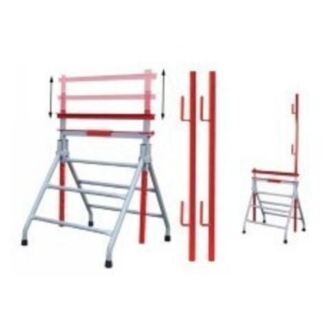 Paire De Garde Corps 1 Mètre Pour Tréteau Métallique 8830017 - OUTIFRANCE