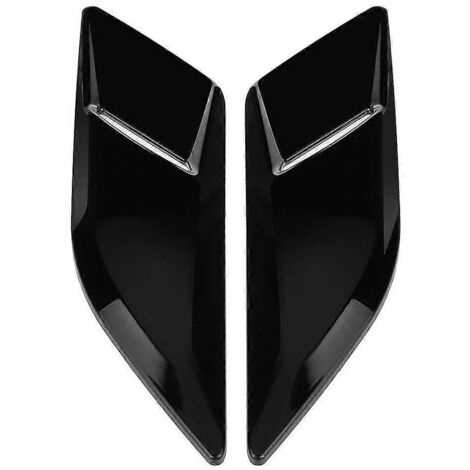 paire de garnitures de sortie d'air de capot avant noir brillant pour Sport L494 2014-2018