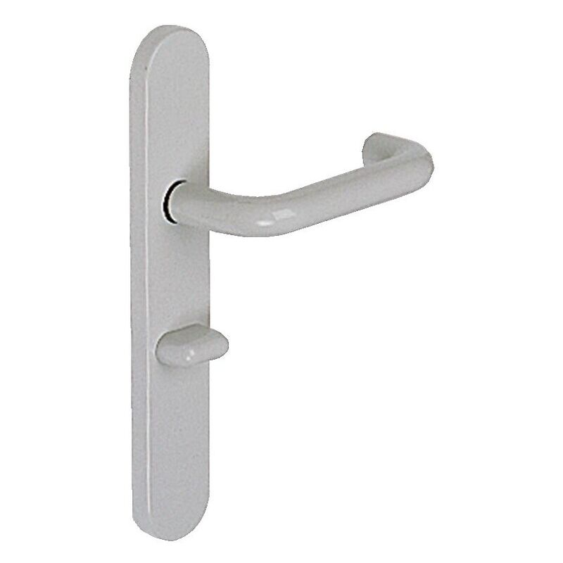 Paire de grandes plaques seules en nylon gris Manhattan - zl 92 bec-de-cane Normbau