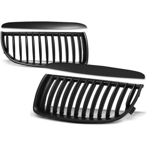 Paire de grilles calandre BMW serie 3 E90/E91 de 03/2005 a 08/2008 Noir-27318075