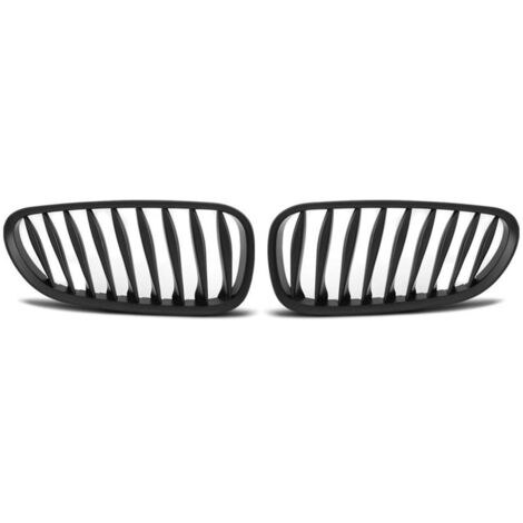 Paire de grilles de calandre BMW Z4 E85 LCI de 2006 a 2008 Noir mat-27318083