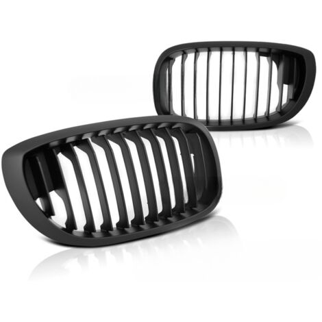 Paire de grilles de calandre en ABS BMW serie 3 E46 de 04/2003 a 2006 Coupe/Cab Noir matt-31777883