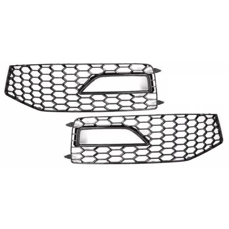 paire de grilles de calandre inférieures pour pare-chocs avant de voiture, cache antibrouillard pour Audi A4 S-S4 2013 2014 2015 8k0807681l--