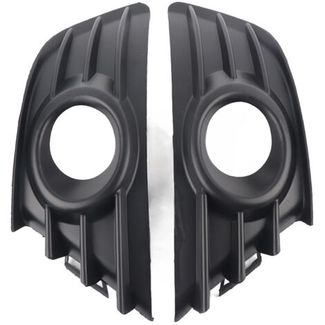 Paire de grilles de phares antibrouillard avant, couleur noire, pour Citroën C4 2004-2008