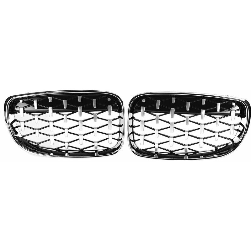 Paire de grilles de rein avant de style diamant pour BMW E81 E82 E87 E88 118i 125i 135i