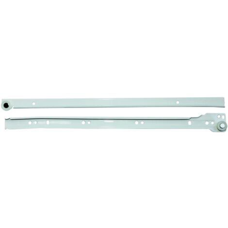 paire de guides pour tiroirs coulissants en acier blanc guide de tiroir 45 cm