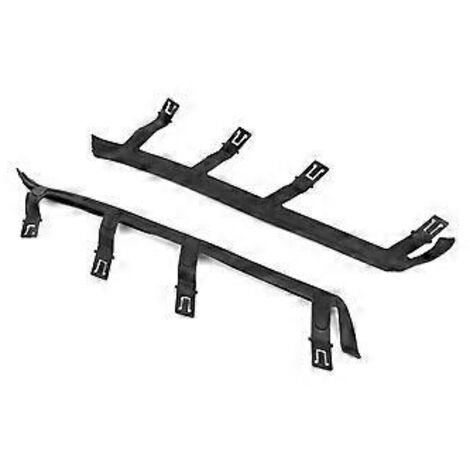 paire de joints noirs pour support supérieur de phare avant, compatibles avec X3 E83 2004-2010 63126939273 63126939274
