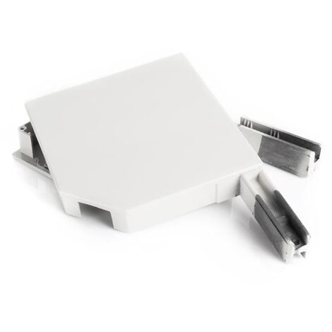 Paire de consoles aluminium pour volet roulant - Pan coupé 45°