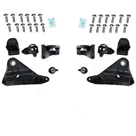 paire de kits de réparation de supports de phares A2068209700 A2068209800 Noir