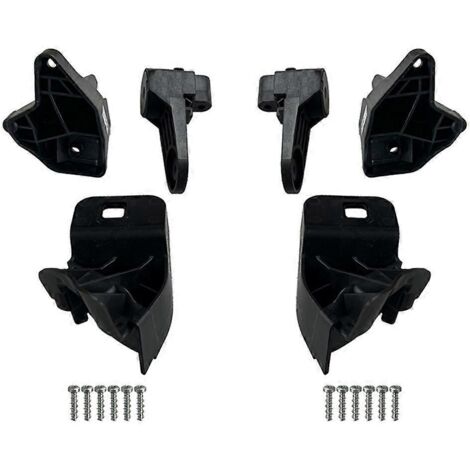 paire de kits de réparation de supports de phares avant - Noir