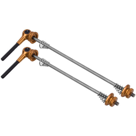 Paire de Levier de Libération Rapide pour Roue Vélo en Alliage d'Aluminium 6061 et Titane TC4T, Doré