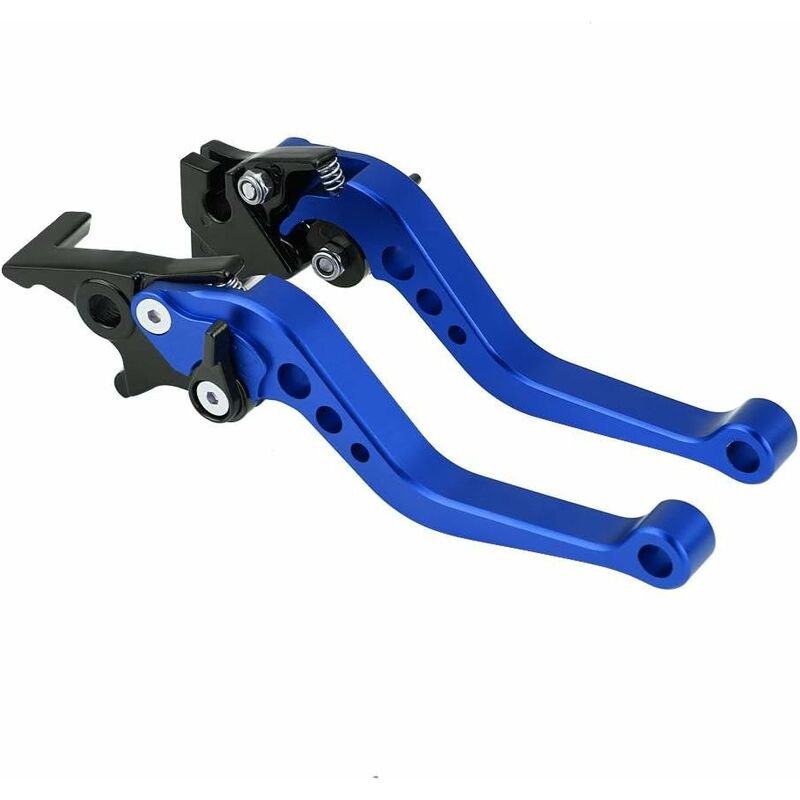 Paire de leviers d'embrayage cnc de 22 mm 7/8' pour moto, levier de frein à tambour, poignée d'embrayage hydraulique (bleu)