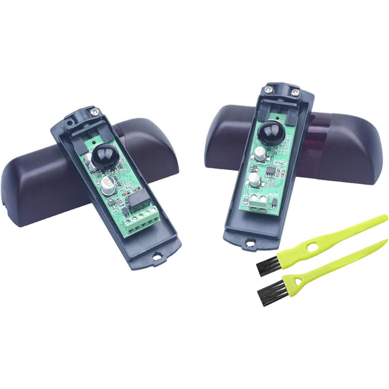 Paire de Photocellules Universel 180 ° Réglable pour Automatisation Portail Automatique Garage Infrarouge étanche Modulé pour mur Protection