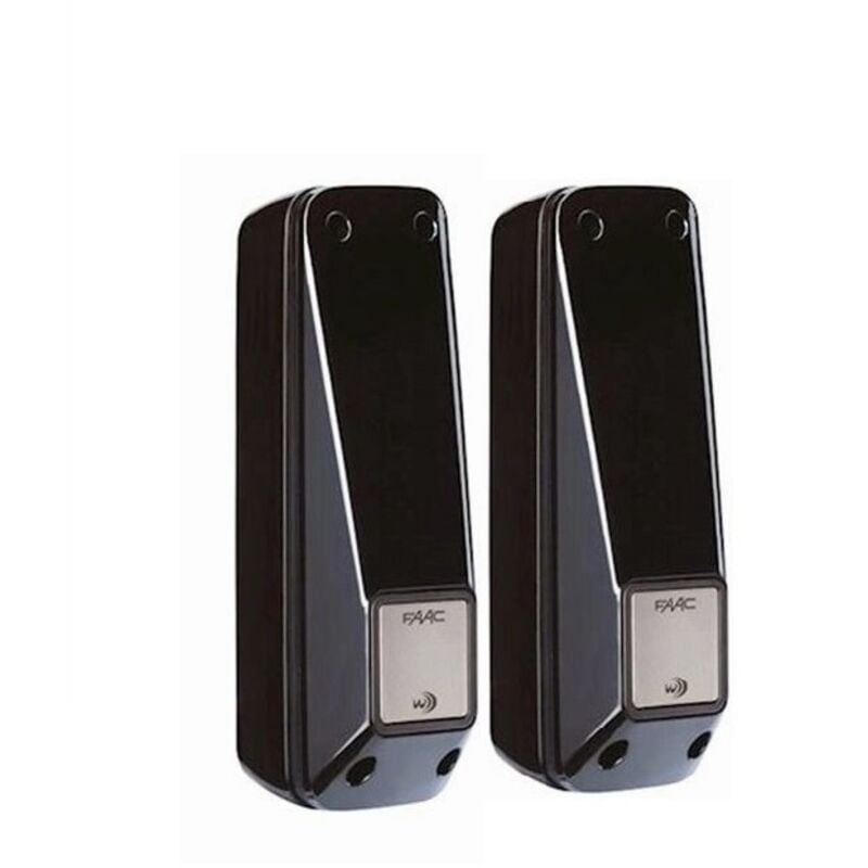 FAAC XP20WD 785104 – Photocellules Infrarouges filaire 10m pour Portail Automatique 12/24V - Sans fil si installation avec pile