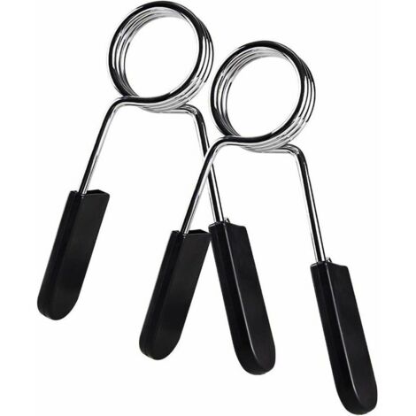 Paire de pinces à ressort pour haltères olympiques 5,1 cm, colliers d'exercice pour barres d'haltères olympiques 50 mm Gym Fitness Training