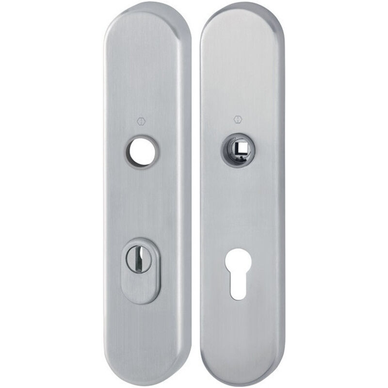 Hoppe - Paire de plaques longues E3332ZA/3310 ma F69 pz 72mm