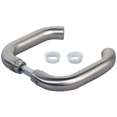 Paire de poignée en alu pour serrure encastrée 3006I-H / carré 120mm -LOCINOX -