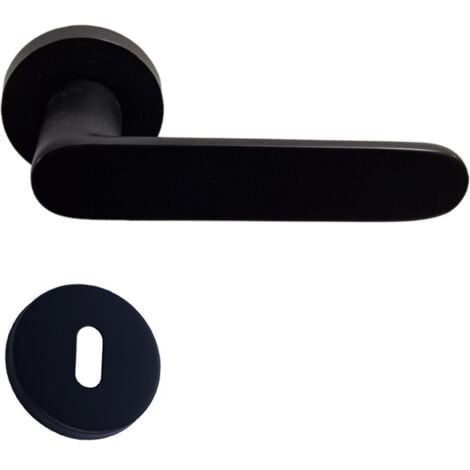 "A JOE" KLOSE besser sur Rosaces Rondes ALUMINIUM Noire Trou petite clé