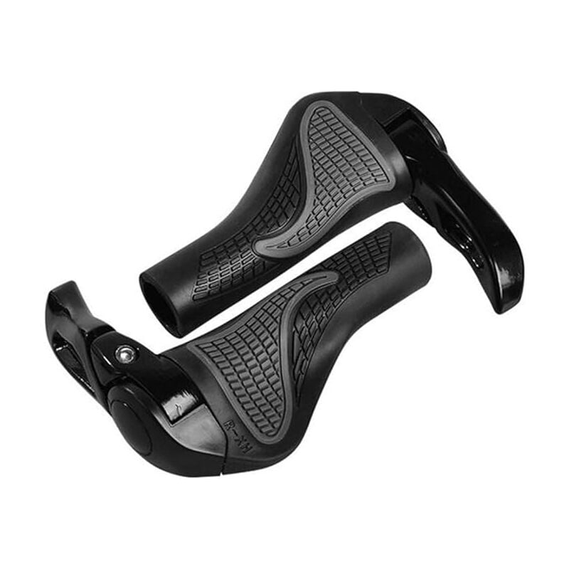 Paire de poignées de guidon de vélo poignées de vélo de montagne (noir)