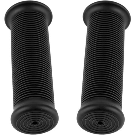 Paire de poignées de guidon universelles en TPU pour moto, style vintage, 25 mm/28 mm, gris foncé