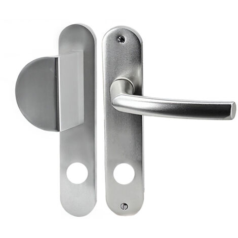 Paire de poignées de porte blindée aluminium Osmose Bricard 234 mm béquille aileron 25 mm