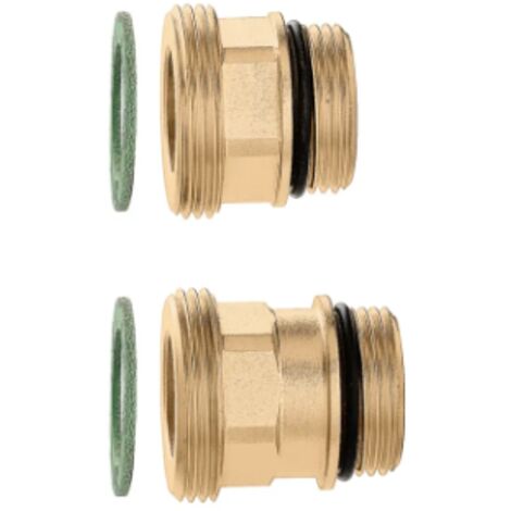 Paire de raccords avec joints pour connecter les unités de la série 182 aux collecteurs des séries 670 et 671. Caleffi 675004 1 1/4"M