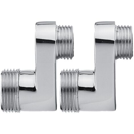 Paire de raccords décalés excentrés 25 mm mâle/mâle 15x21-20x27