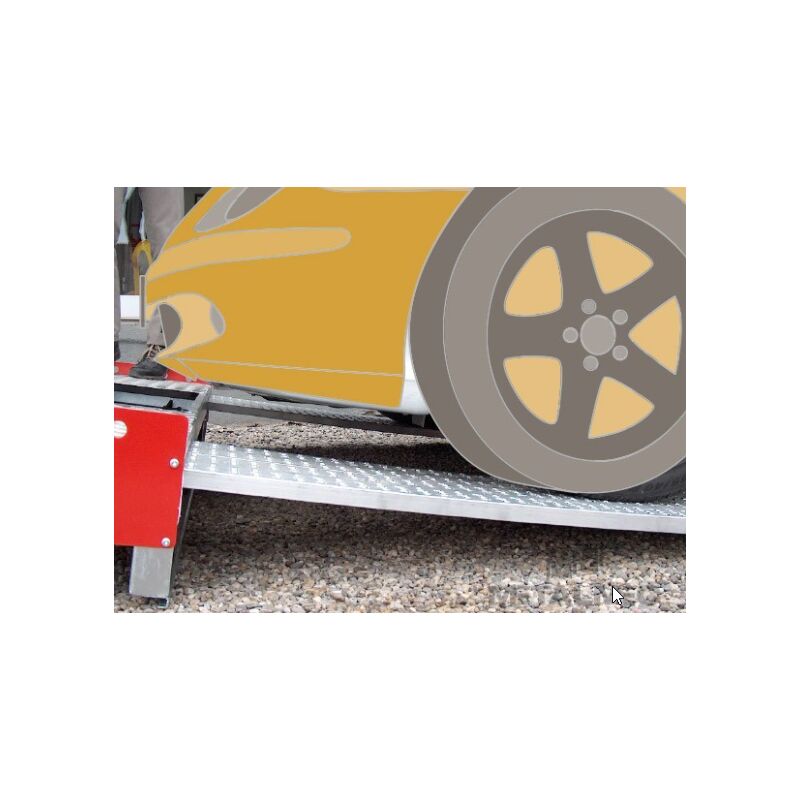 Paire de rampes de chargement Metalmec 040X315X2500 sans bords - MM045SL3025
