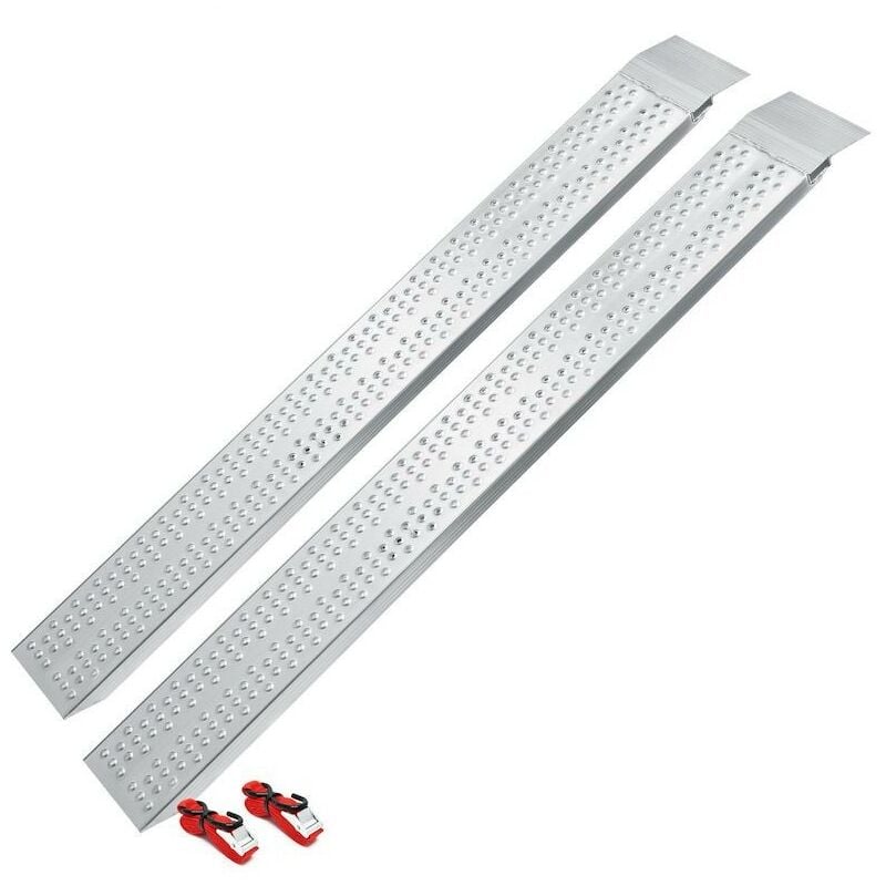 Paire de Rampes de chargement moto 540 kg 160 cm de long