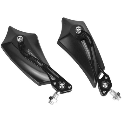 Paire de rétroviseurs universels noirs pour moto - accessoires de modification