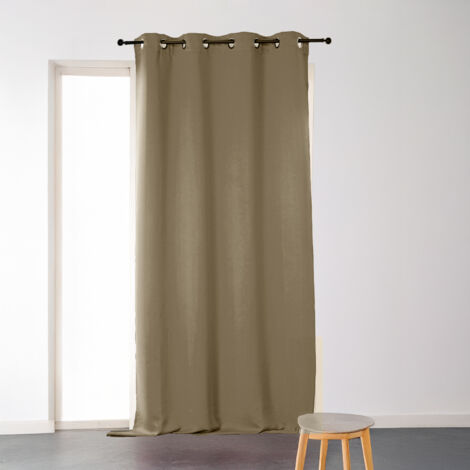 Paire de rideaux 80 % occultant 'Lola' Beige 140x240 cm