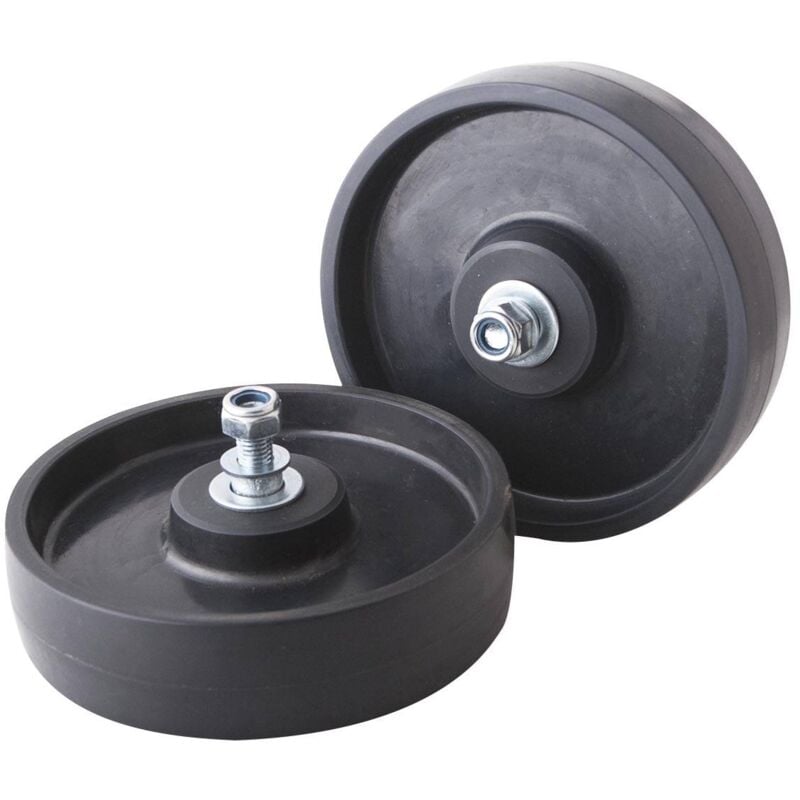 Paire de roues fixes ø195x50mm pour grue oh 0338 - sa 0340 Clas Equipements