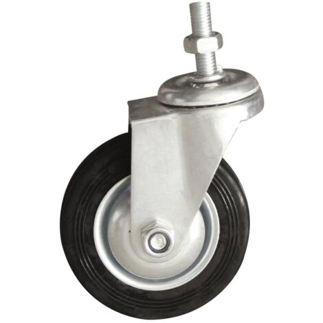 Paire de roues pivotantes ø100x30mm pour chariots OC 0711 et chevalets OC 0716 - SA 0712 - CLAS Equipements