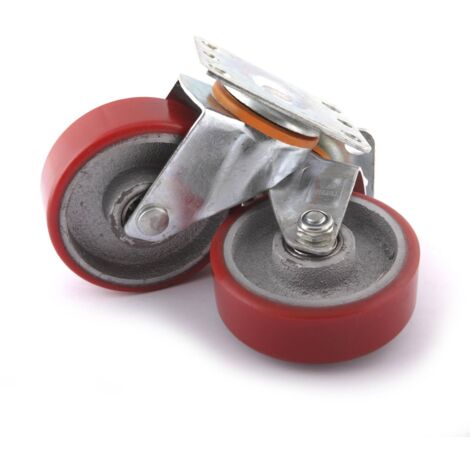 Paire de roues pivotantes ø100x31mm pour supports moteurs OM 0701 - SA 0728 - CLAS Equipements