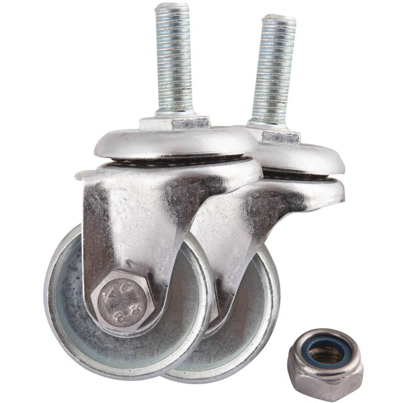 Paire de roues pivotantes ø40x16mm pour cric rouleur oh 5309 - sa 5412 Clas Equipements