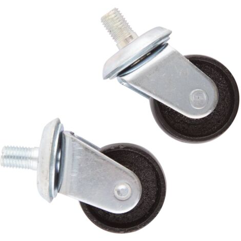 Paire de roues pivotantes ø60x25mm pour cric rouleur OH 5306 - SA 5392 - CLAS Equipements
