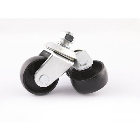 Paire de roues pivotantes ø60x25mm pour cric rouleur OH 5307 - SA 5372 - CLAS Equipements
