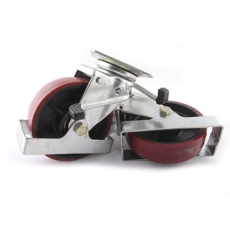 Paire de roues pivotantes freinées ø150x40mm pour table élévatrice oh 1300 - sa 1302 Clas Equipements