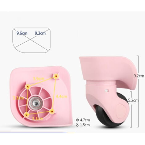 4 Pièces Roulettes Pour Meubles, Universelles Roulettes Fixes