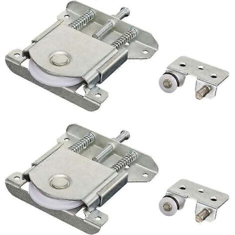 Paire de roulettes pour portes coulissantes de placard, roulettes pour portes coulissantes, roulettes pour portes de meubles, roulettes coulissantes pour armoires, placards, fenêtres, portes coulissan