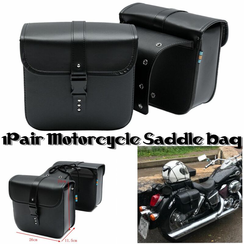 Paire de sacoches de moto Sacoche latérale de vélo Fourche Pochette d'outils